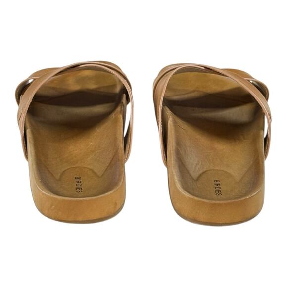 Birdies Leather Robin Caramel Slide Sandals - Picture 4 of 6